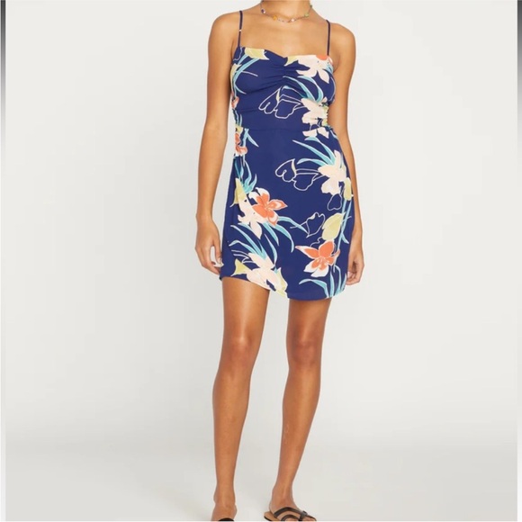 Volcom Dresses & Skirts - VOLCOM COCOANUT HUT DRESS - NAVY